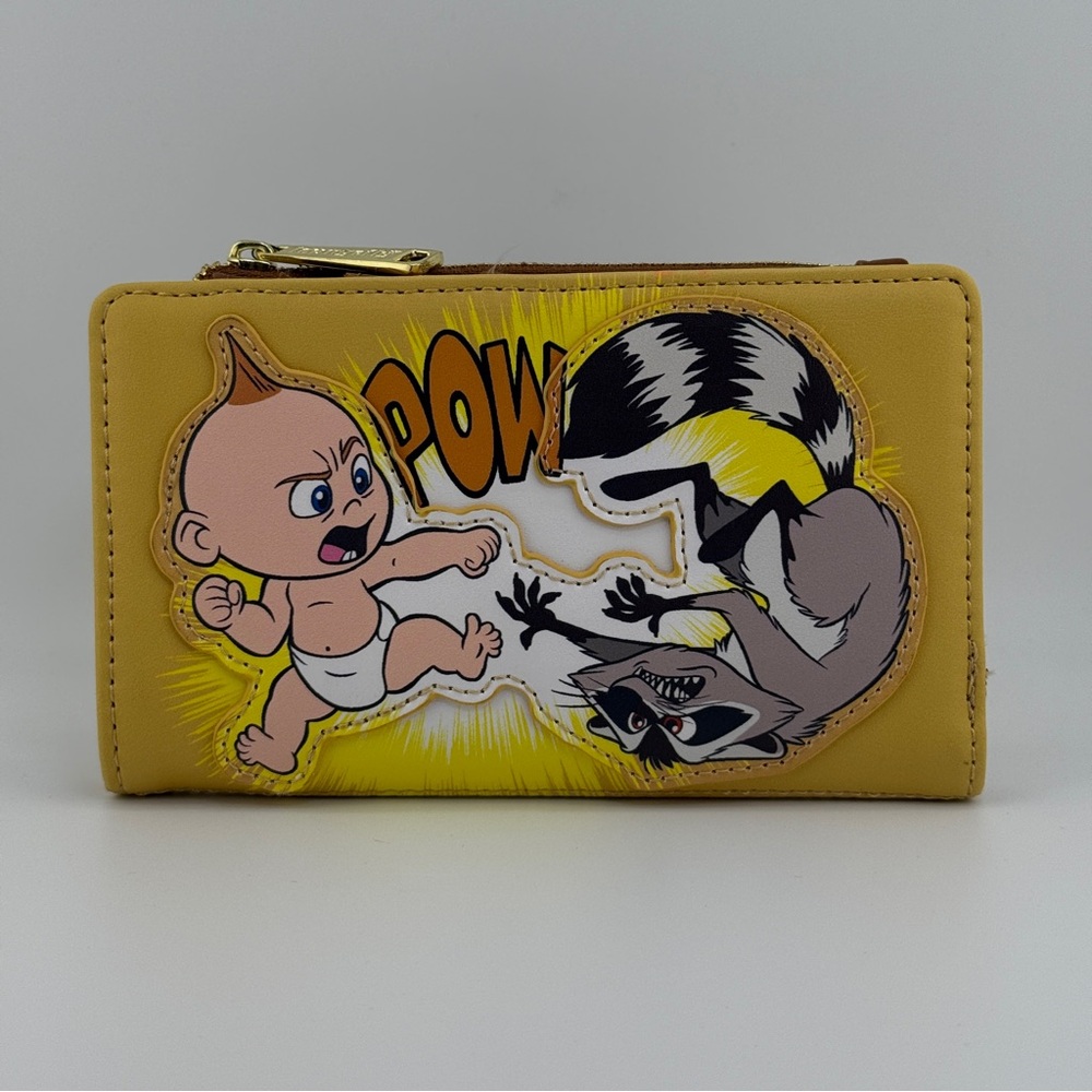Loungefly Disney Pixar The Incredibles 2 Jack-Jack and Raccoon Fight Wallet